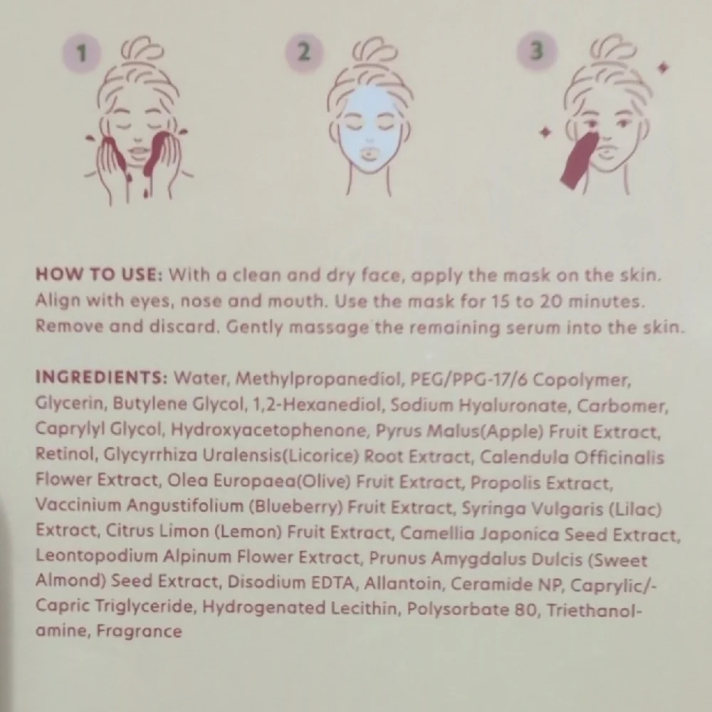 Glow Under the Mistletoe Sheet Mask Pack - Multicolor